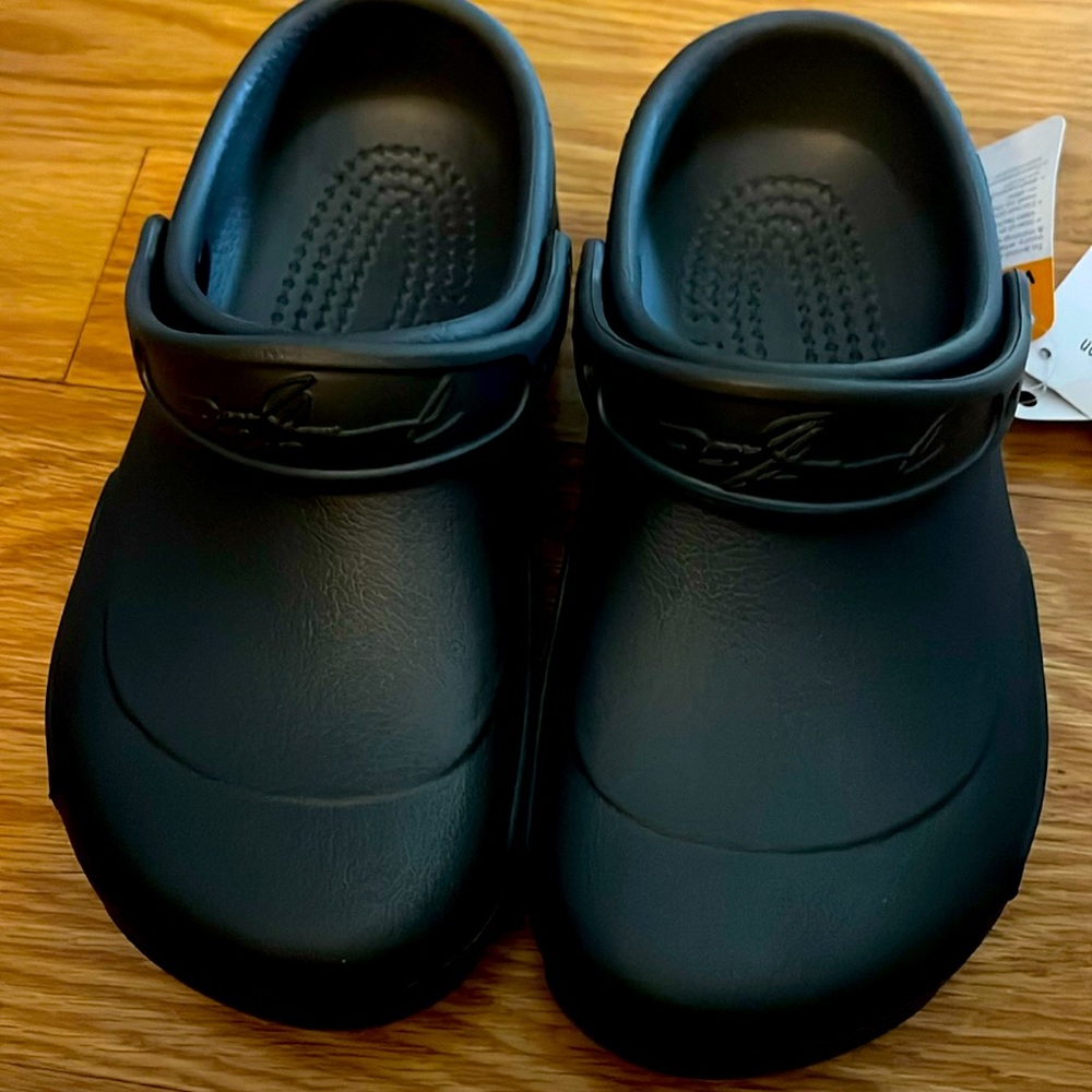 Crocs restaurant work Mario Batali edition